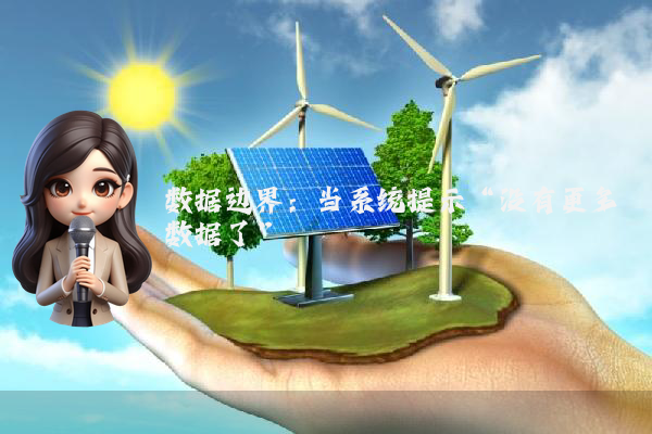 数据边界：当系统提示“没有更多数据了”