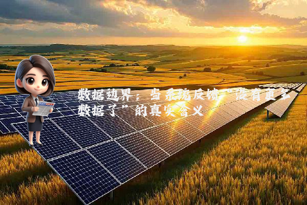 数据边界：当系统反馈“没有更多数据了”的真实含义