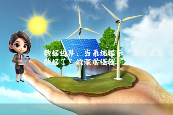 数据边界：当系统提示“没有更多数据了”的深层逻辑