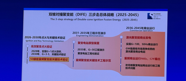 张杰院士：三步走，2045建成上海首个聚变商业电站
