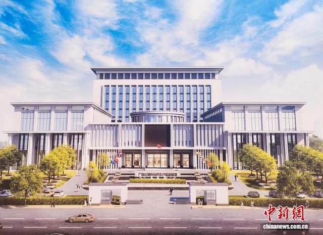 图为广西(人工智能)公共实训基地建设项目效果图。中新网记者 黄艳梅 摄