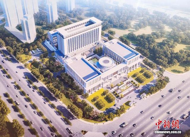 图为广西(人工智能)公共实训基地建设项目效果图。中新网记者 黄艳梅 摄