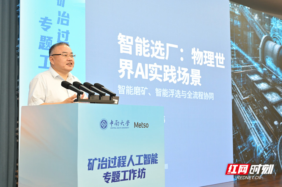 主旨报告环节，中南大学孙伟作学术分享。